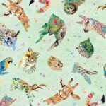 Brush with Nature - Tossed Portraits - Green