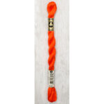 DMC Cotton Pearl - Skeins - #3, 0608 - Pansy Orange