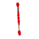 DMC Cotton Pearl - Skeins - #3, 0666 - Bright Red