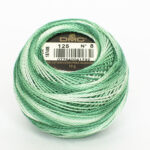 DMC Cotton Pearl - Balls - #8, 0125 - Variegated Seafoam Green