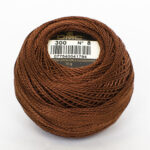 DMC Cotton Pearl - Balls - #8, 0300 - Mahogany