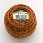 DMC Cotton Pearl - Balls - #8, 0301 - Squirrel Brown