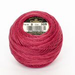 DMC Cotton Pearl - Balls - #5, 0309 - Dark Raspberry Rose