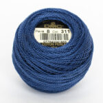 DMC Cotton Pearl - Balls - #8, 0311 - Dark Polar Blue