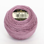 DMC Cotton Pearl - Balls - #8, 0316 - Heather Lilac