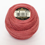 DMC Cotton Pearl - Balls - #8, 3328 - Dark Salmon