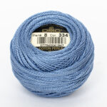 DMC Cotton Pearl - Balls - #5, 0334 - Pale Indigo Blue