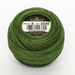 DMC Cotton Pearl - Balls - #5, 3345 - Dark Hunter Green