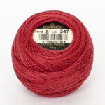 DMC Cotton Pearl - Balls - #8, 0347 - Egyptian Red