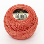 DMC Cotton Pearl - Balls - #8, 0351 - Coral