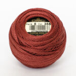 DMC Cotton Pearl - Balls - #8, 0355 - Brown Red