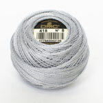 DMC Cotton Pearl - Balls - #5, 0415 - Chrome Grey