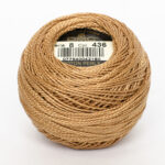 DMC Cotton Pearl - Balls - #5, 0436 - Teddy Brown