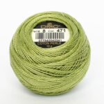 DMC Cotton Pearl - Balls - #8, 0471 - Tarragon Green