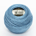 DMC Cotton Pearl - Balls - #5, 0518 - Light Wedgewood Blue