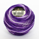 DMC Cotton Pearl - Balls - #8, 0052 - Variegated Violet