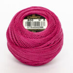 DMC Cotton Pearl - Balls - #8, 0600 - Crimson Pink