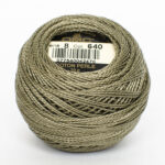DMC Cotton Pearl - Balls - #5, 0640 - Green Grey