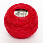 DMC Cotton Pearl - Balls - #5, 0666 - Bright Red
