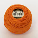 DMC Cotton Pearl - Balls - #5, 0740 - Orange