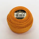 DMC Cotton Pearl - Balls - #8, 0741 - Tangerine Orange