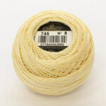 DMC Cotton Pearl - Balls - #5, 0745 - Banana Yellow