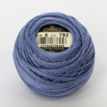 DMC Cotton Pearl - Balls - #8, 0793 - Medium Cornflower Blue