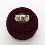 DMC Cotton Pearl - Balls - #5, 0814 - Deep Wine Red