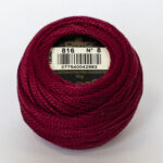 DMC Cotton Pearl - Balls - #8, 0816 - Red Fruit