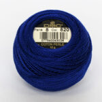 DMC Cotton Pearl - Balls - #8, 0820 - Marine Blue