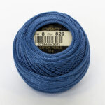 DMC Cotton Pearl - Balls - #8, 0826 - Medium Sea Blue