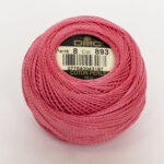 DMC Cotton Pearl - Balls - #8, 0893 - Light Petunia Pink