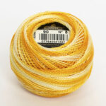 DMC Cotton Pearl - Balls - #8, 0090 - Variegated Yellow