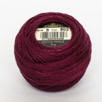 DMC Cotton Pearl - Balls - #5, 0902 - Garnet Red