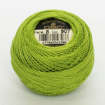 DMC Cotton Pearl - Balls - #8, 0907 - Granny Smith Green