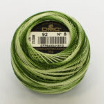 DMC Cotton Pearl - Balls - #8, 0092 - Variegated Avocado