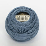 DMC Cotton Pearl - Balls - #5, 0931 - Blue Grey