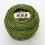 DMC Cotton Pearl - Balls - #5, 0937 - Moss Green