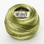 DMC Cotton Pearl - Balls - #8, 0094 - Variegated Khaki Green