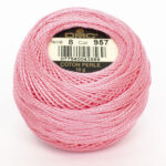DMC Cotton Pearl - Balls - #8, 0957 - Bright Pink