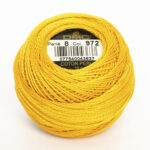 DMC Cotton Pearl - Balls - #5, 0972 - Curry Yellow