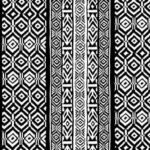 Serengeti Plains - Kente Cloth - Black/White
