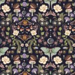 Nocturnal Garden - Lunar Moths - Midnight
