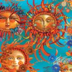 Season of the Sun - Sun Allover - Turquoise/Multi