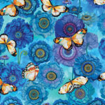 Season of the Sun - Butterflies & Blooms - Turquoise/Multi