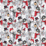 Joyful Tidings - Snowman College Gray