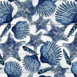 Seaside Serenity - Shells - Medium Blue