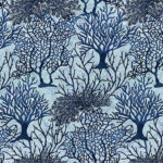 Seaside Serenity - Coral - Light Blue