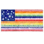 Better Together Panels - Rainbow Flag Panel 24" - Navy
