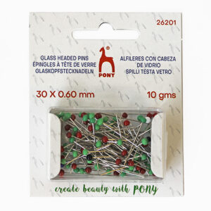 Glass Head Pins 30mm
